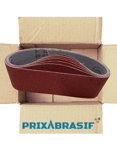 Lot de 8 bandes abrasives 100x620 en corindon