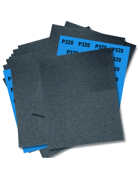 Kit de ponçage manuel à l'eau - 40 Feuilles abrasives imperméables Kit de ponçage manuel à l'eau - 40 Feuilles abrasives imperméables