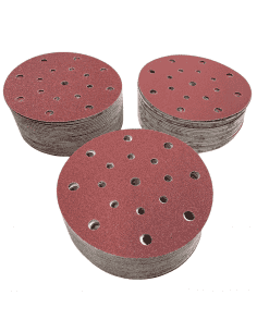 Set disques abrasifs Ø150mm multi-trous - Bois, Métal
