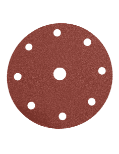 Disques abrasifs Ø 150mm 8 trous + 1 Corindon - Bois, métaux, plastiques