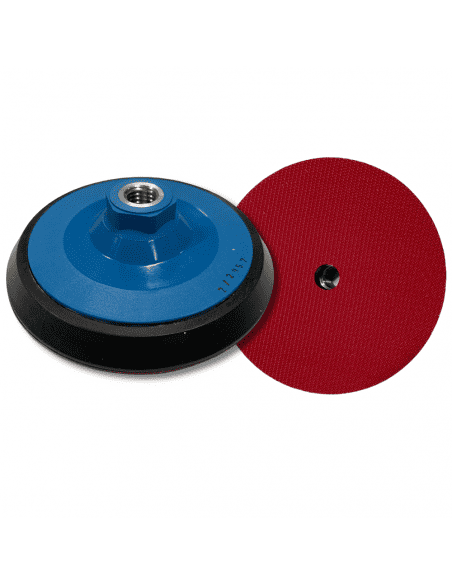 Plateau de ponçage mousse velcro pour meuleuse