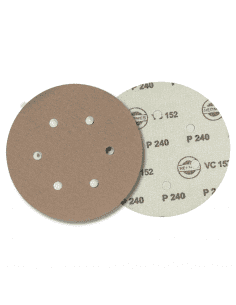 Disque abrasif 150mm 6 trous corindon ( plâtre, apprêts et composites ) - VC152 Hermes