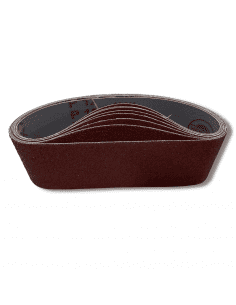 Bande abrasive corindon pour ponceuse portative - Ponçage bois, métal, acier, composites