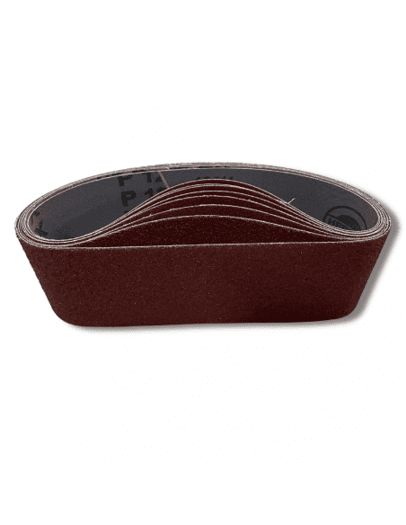 Bande abrasive corindon pour ponceuse portative - Ponçage bois, métal, acier, composites