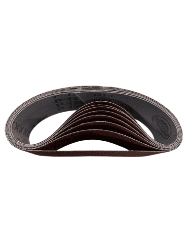 Lot de 8 bandes abrasives 110x620 en corindon