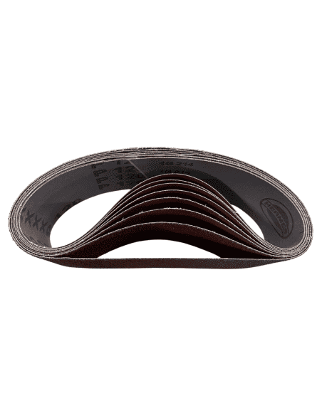 Lot de 8 bandes abrasives 110x620 en corindon