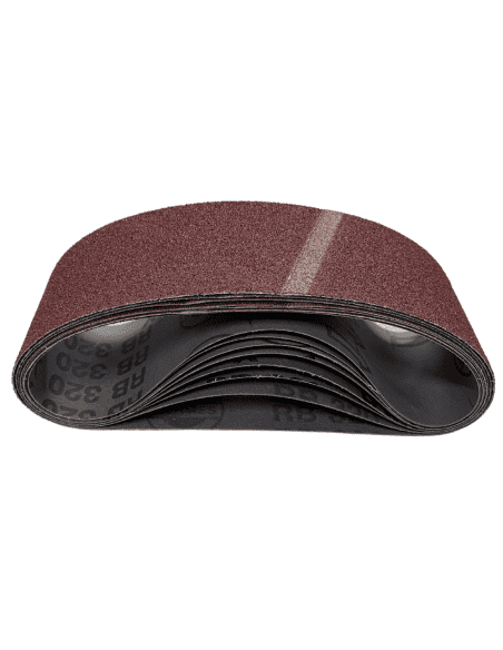 Lot de 8 bandes abrasives 110x620 en corindon