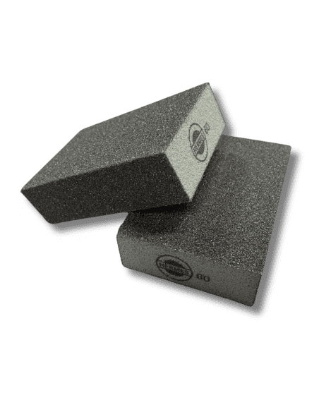 Eponge abrasive carbure de silicium 4 faces pour ponçage manuel