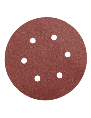 Disques abrasifs 150mm corindon 6 trous lot de 10 ponçage coque bateau fibre verre