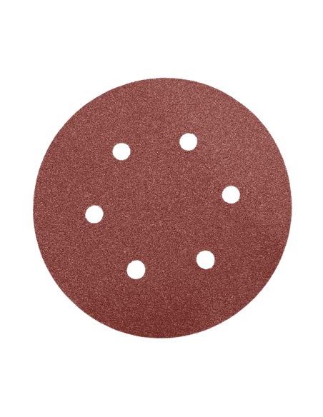 Disques abrasifs 150mm 6 trous corindon - Bois, métaux, plastiques