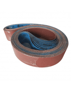 Lot de 10 bandes abrasives Flexovit SX3743 - Oxyde d'aluminium - 50x2000 P120