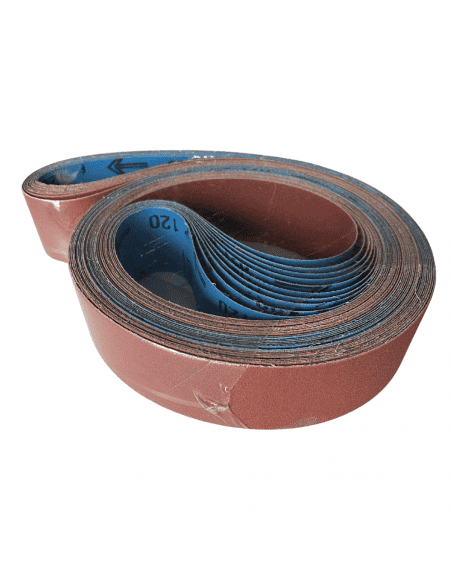 Lot de 10 bandes abrasives Flexovit SX3743 - Oxyde d'aluminium - 50x2000 P120