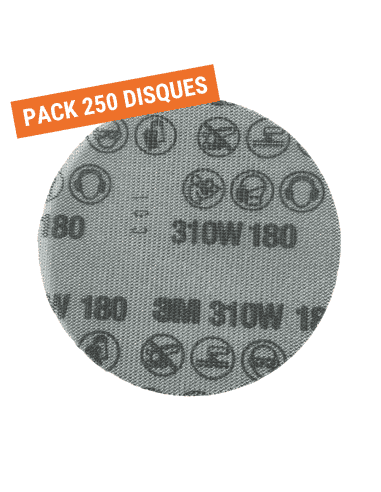 Pack de 250 disques abrasifs Ø125mm maille 3M Xtract Cubitron II 310W