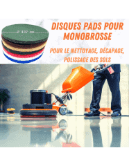 Disque pad bleu monobrosse gros nettoyage des sols | Prixabrasif