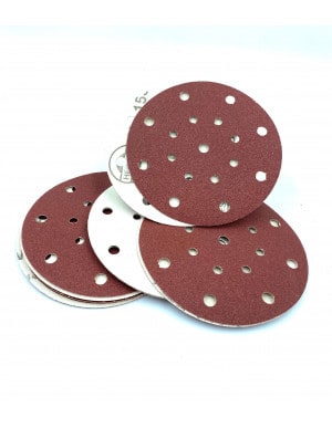 Disques abrasifs Ø 150mm 8 + 8 trous + 1 -...