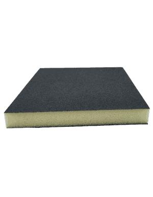 Eponge abrasive 2 faces pour ponçage du bois, métal, plastique et vernis