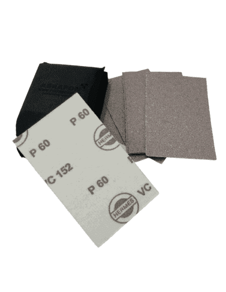 Kit De 50 Feuilles Abrasives + Bloc à Poncer - Grains 80 à 400 Pour Ponçage Bois, Métal, Voiture, Humide/sec