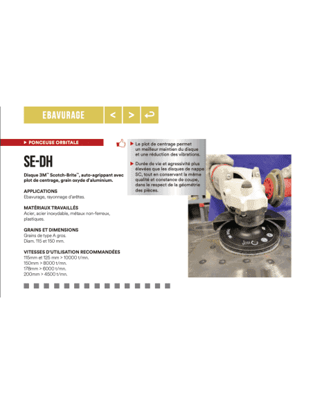 Disque 3M Scotch Brite SC-DH - Auto-agrippant