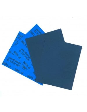 Feuille de papier abrasif imperméable 230mm x 280mm (metal, apprêts, ...) - Papier à poncer