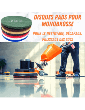 Disque pad Rouge monobrosse - NETTOYAGE des sols