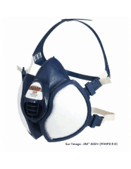 Demi-masque de protection gaz, vapeur, particules -...