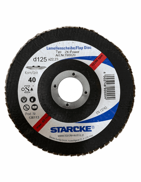 Disque abrasif a lamelles inclinées en Zirconium - STARCKE