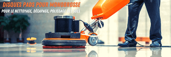 Disque Pad Noir Pour Monobrosse – Diamètre 432 Mm – Pour Décapage, Nettoyage Et Polissage Des Sols (pierre, Carrelage, PVC…)